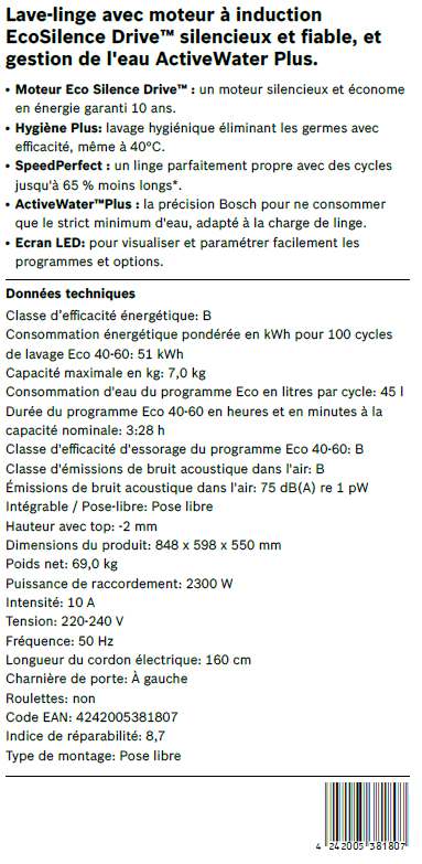 WAN2827MFR fiche