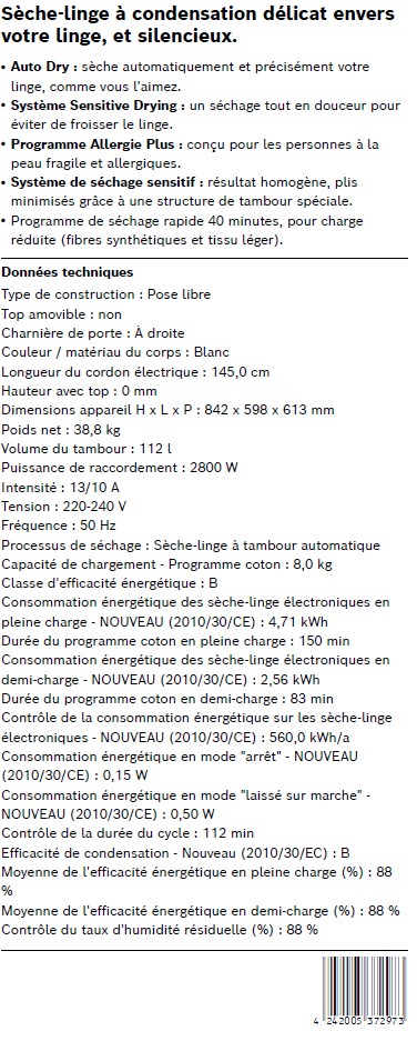 WTN83209FR fiche
